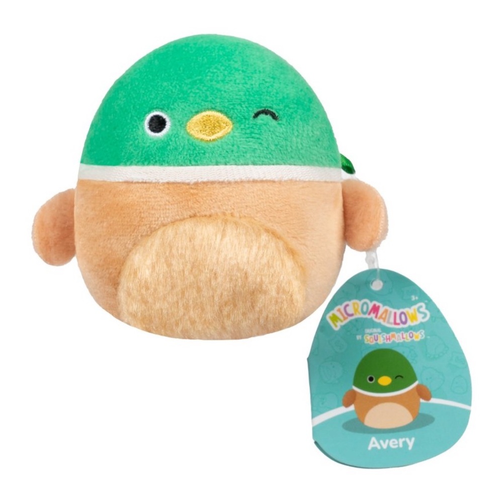 AVERY Squishmallows Mallard Duck Micromallows 2.5" NWT Plush- S1
